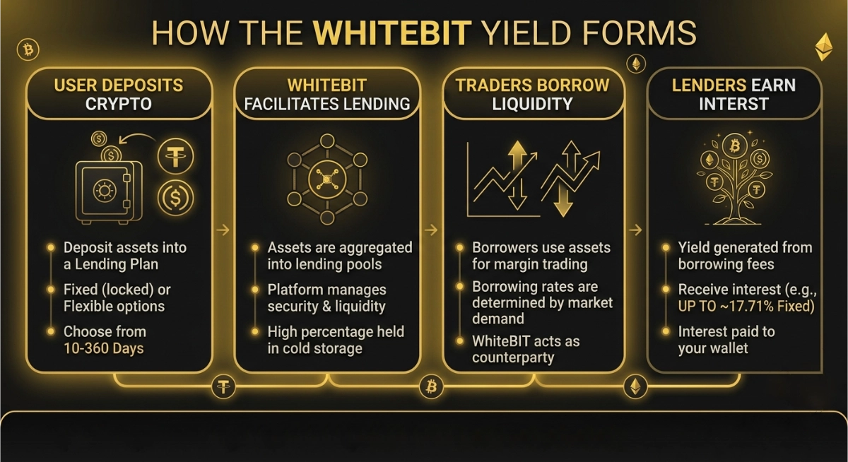 How WhiteBIT Lending Generates Yield